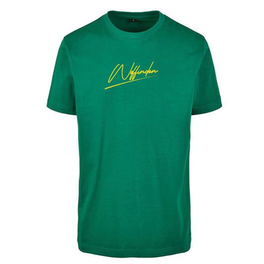 Woffinden signature  T-shirt (Green & Yellow)
