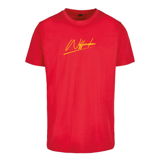 Woffinden signature  T-shirt (Red & Yellow)